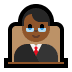 👨🏾‍⚖️ man judge: medium-dark skin tone display on Windows